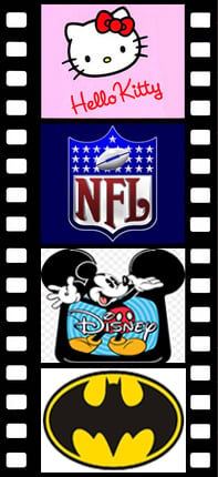 Hello Kitty, NFL, Disney, Batman