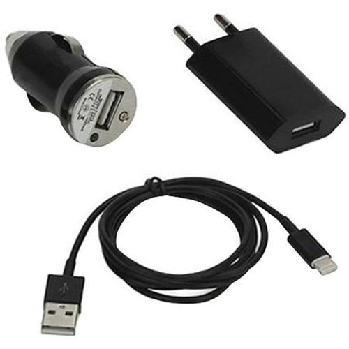 3 in 1 Charger Kit - Black Color, KTA 75