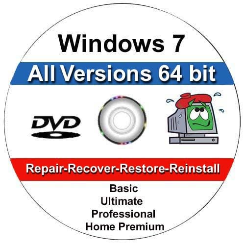 Windows 7 All Versions 64 bit-DVD