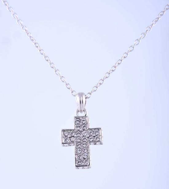 Silver Plated Cross Necklace