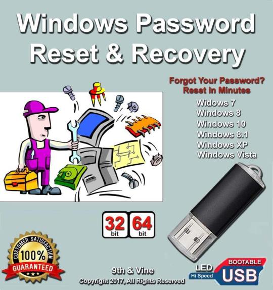 windows Password Reset Recovery-USB